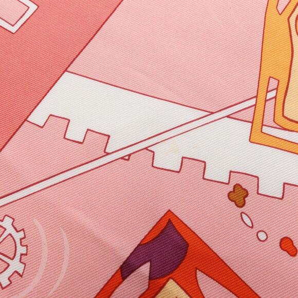 HERMES Pink Scarf - Picture 9 of 11